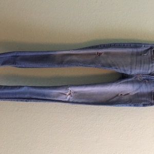 light blue skinny jeans